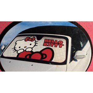 Hello Kitty Auto Sunshade For Cars Trucks & SUVs 58" x 27.5" Blocks UV Rays NEW